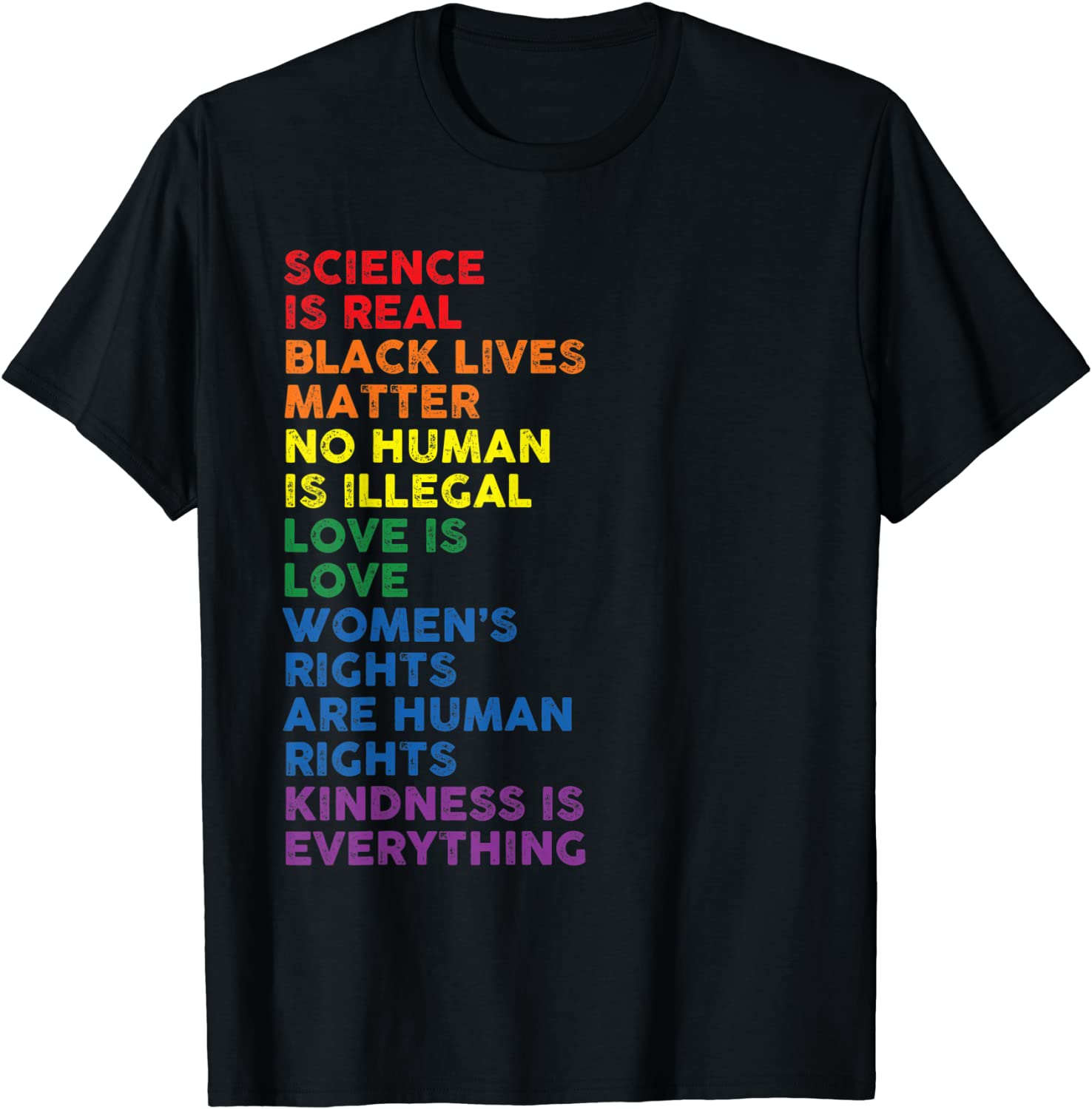 Gay Pride Science Is Real Black Lives Matter Love Is Love T-Shirt,Pride Month Shirt, Lgbt Shirt