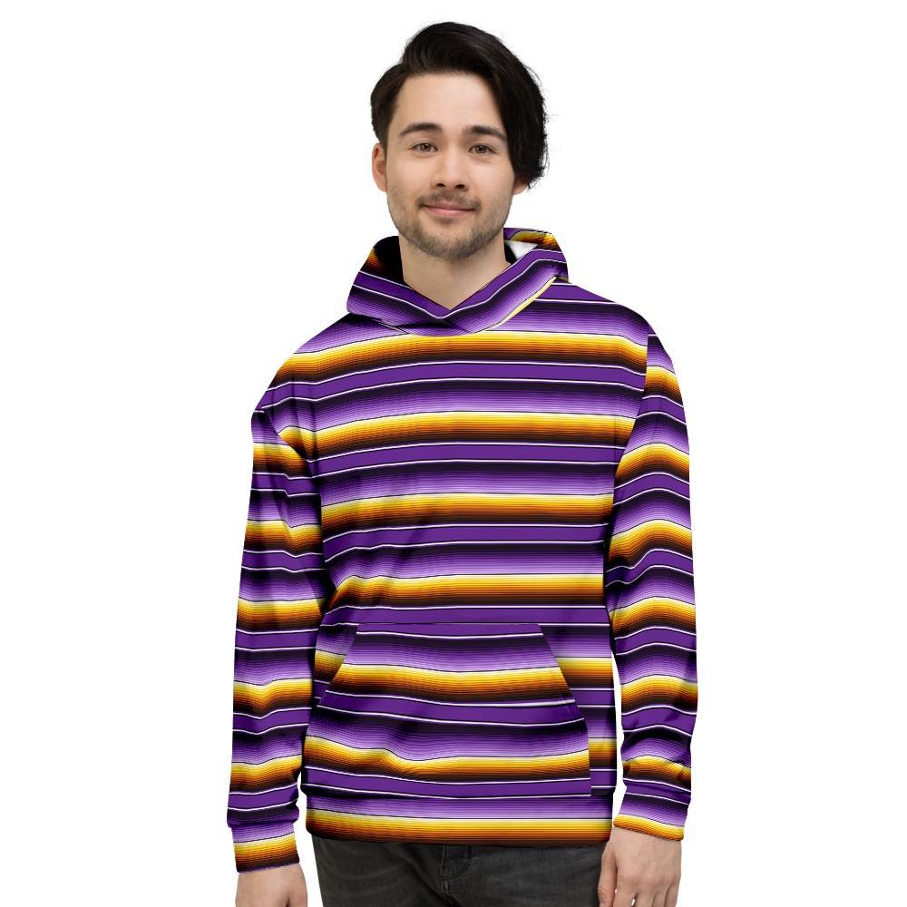 Yellow And Purple Mexican Baja Men’S Hoodie