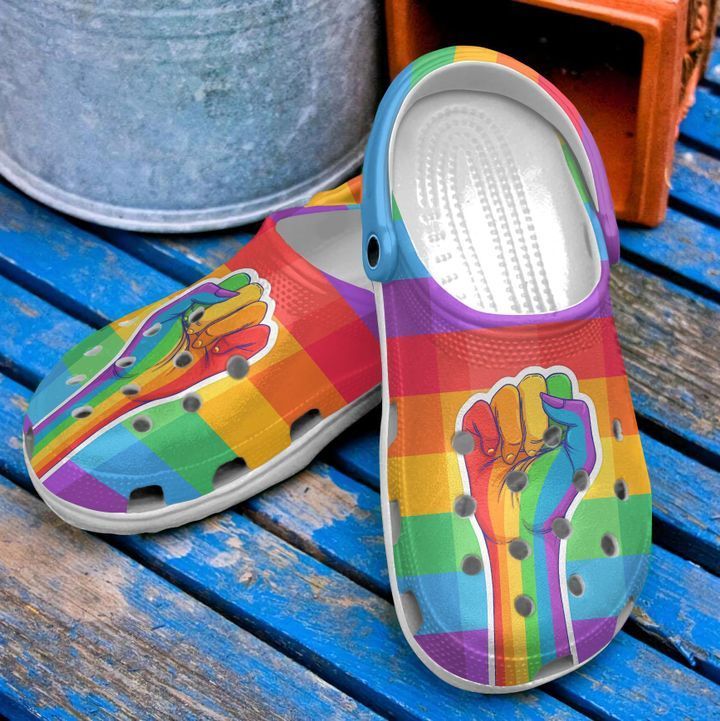 Lgbt Pride Sku 1554 Crocs Clog Shoes