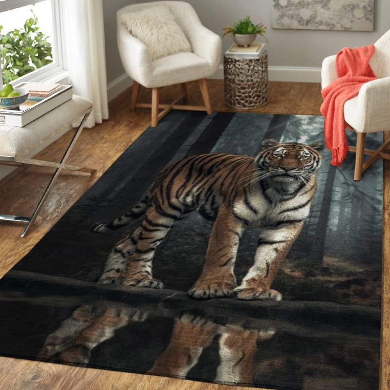 The Tiger in The Forest – Animals Area Rug Carpet