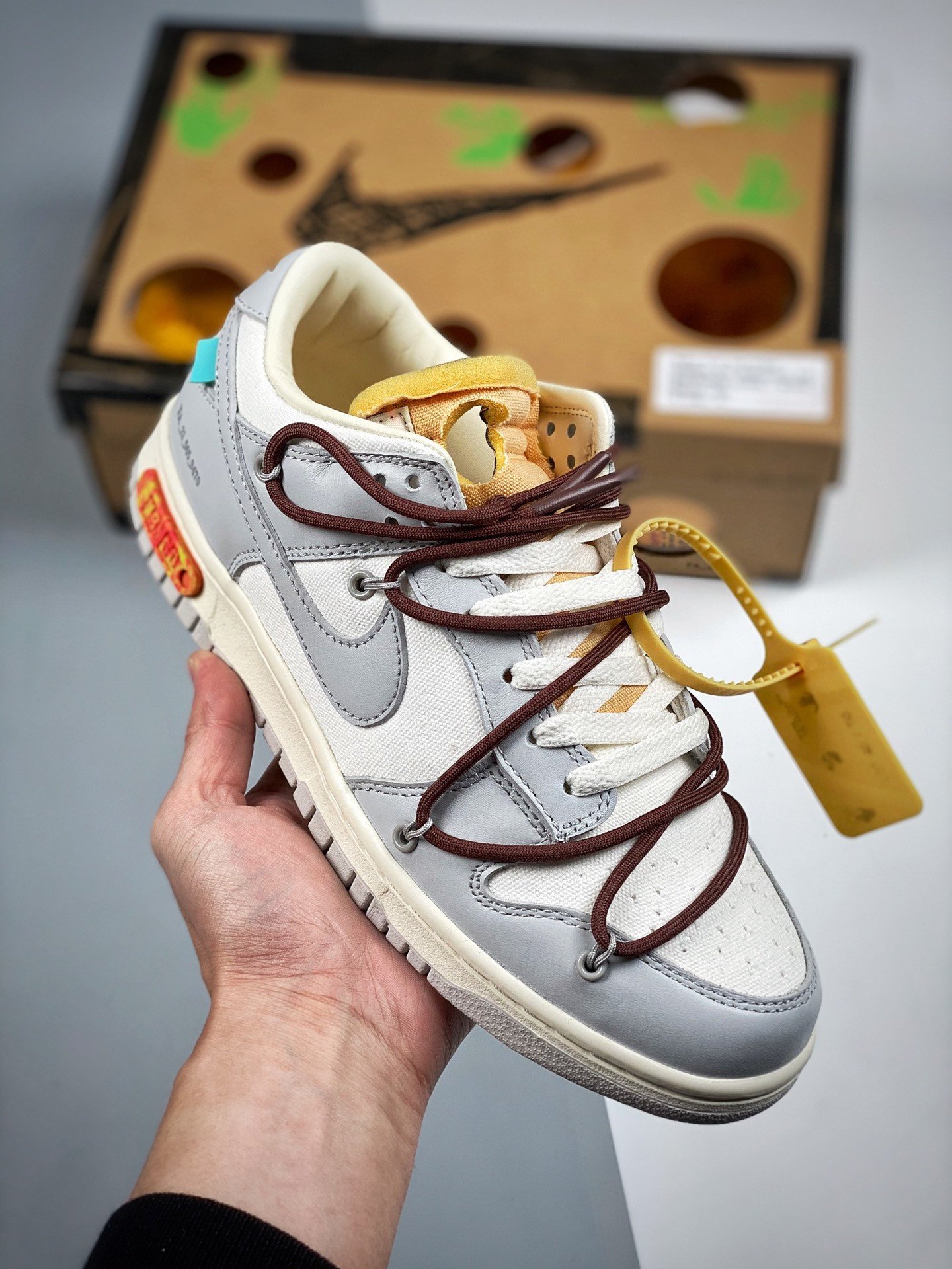 Off-White x Nike Dunk Low 46 of 50 Sail Grey 5338932