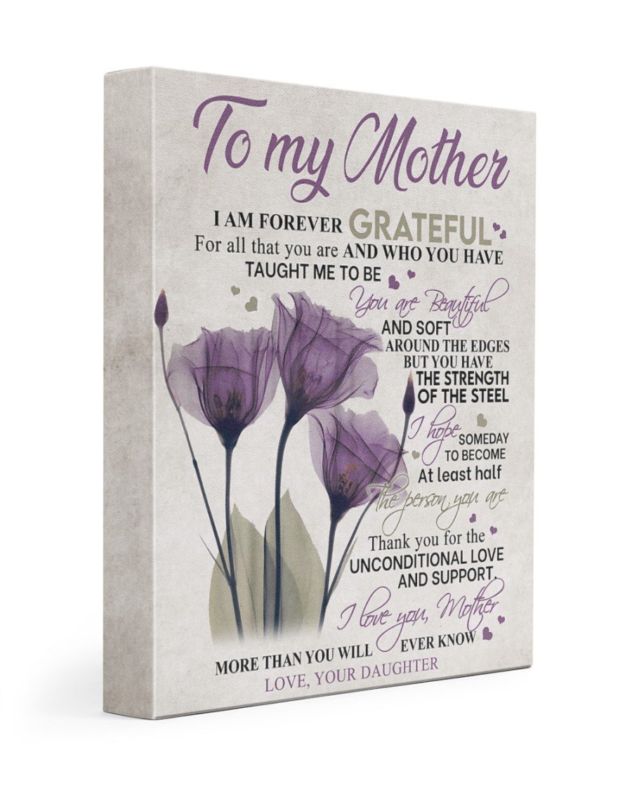 To My Mother The Person You Are Personalized Name Canvas Amazing Gift For Mother’s Day Poster Wall Art Home Decor