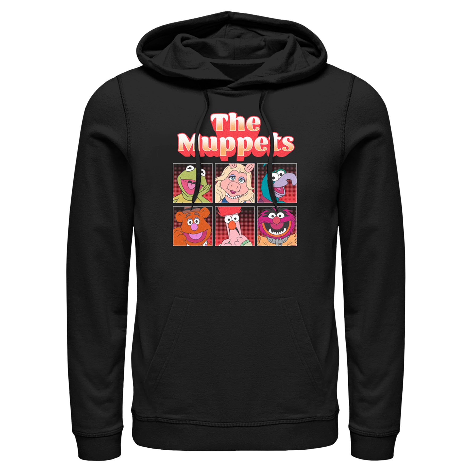 Men’S The Muppets Boxed Characters Pull Over Hoodie