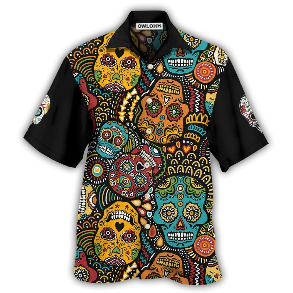 Sugar Skull Amazing Black Style Hawaii Shirt Ha3204