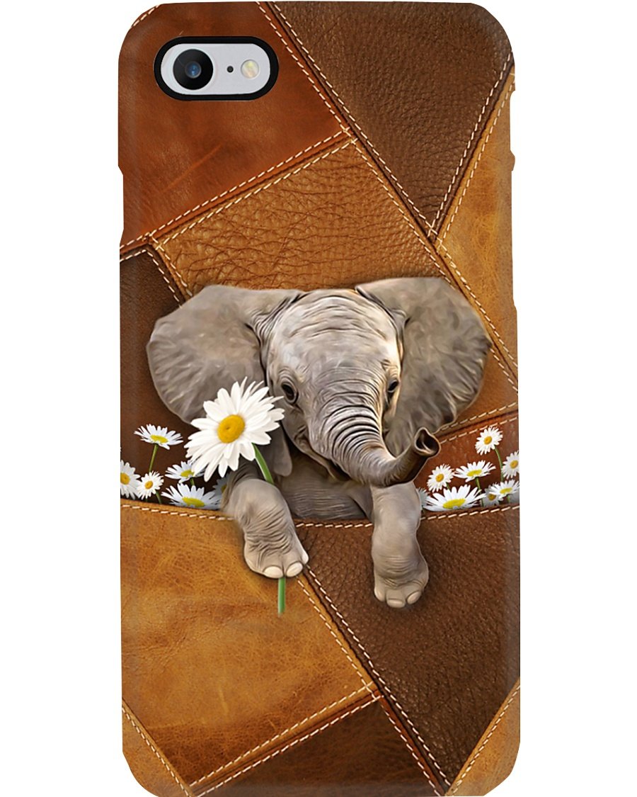 Elephant With Daisy Phone Case Phone Case