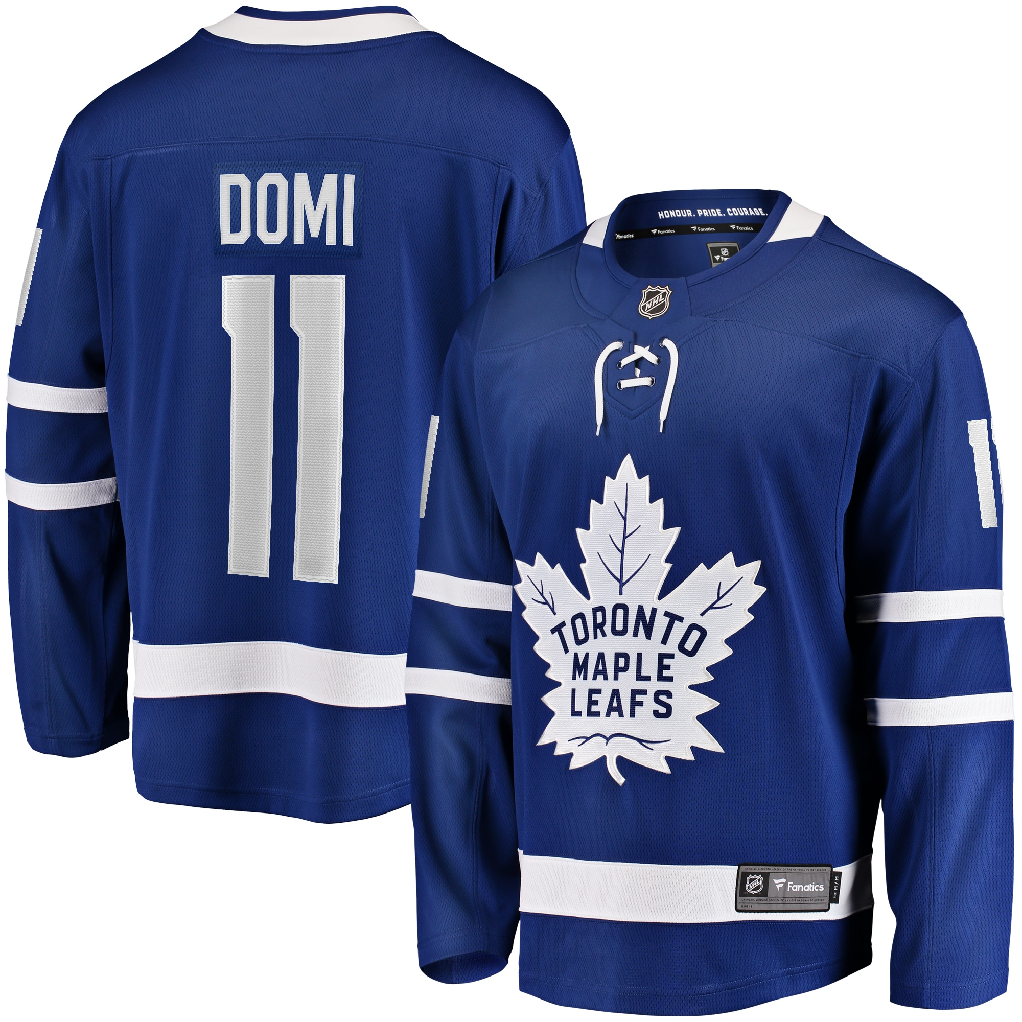 Men's Toronto Maple Leafs Max Domi Blue Home Breakaway Jersey