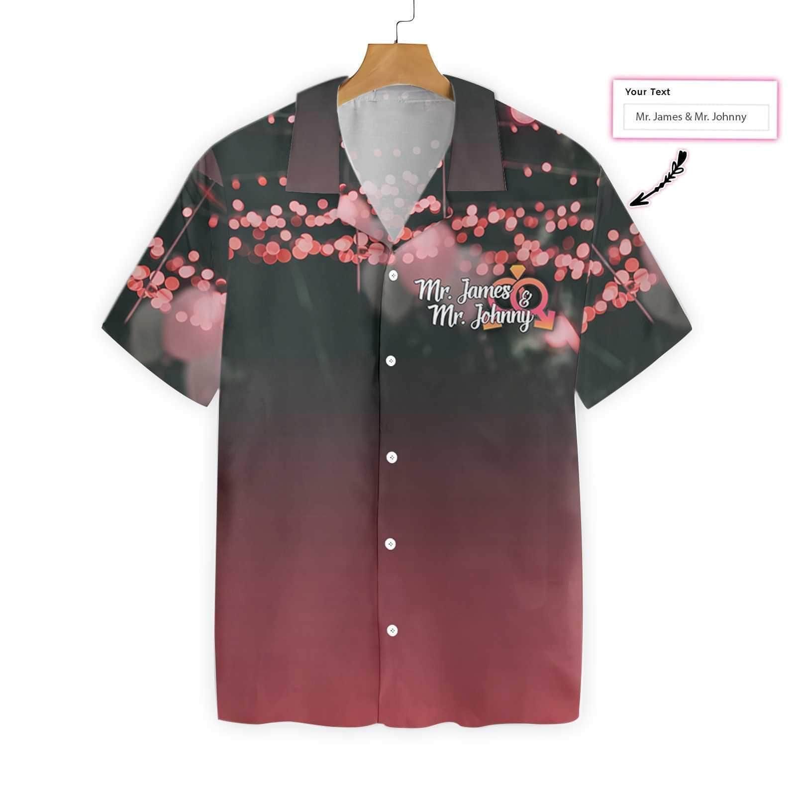 Get Now Personalized Hawaii Aloha Shirts Difference Love Lgbt Gay Wedding Dh Ha14569