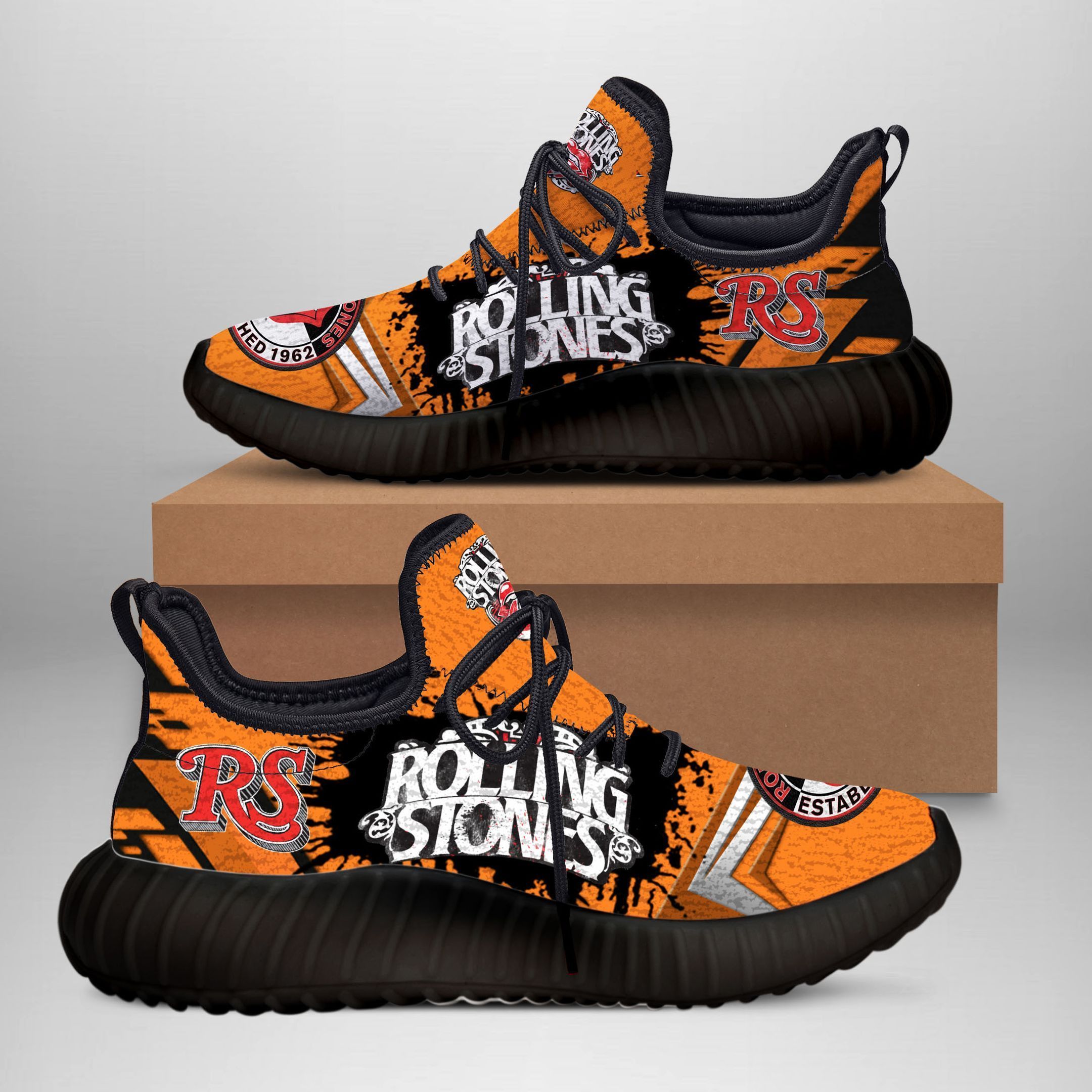 The Rolling Stones  Yz Boost Ver1 (Orange)