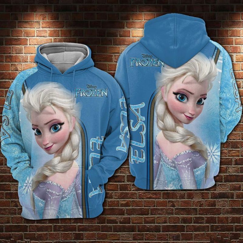 Unifinz Dn Frozen Hoodie Frozen Elsa Blue Snow Hoodie 2022