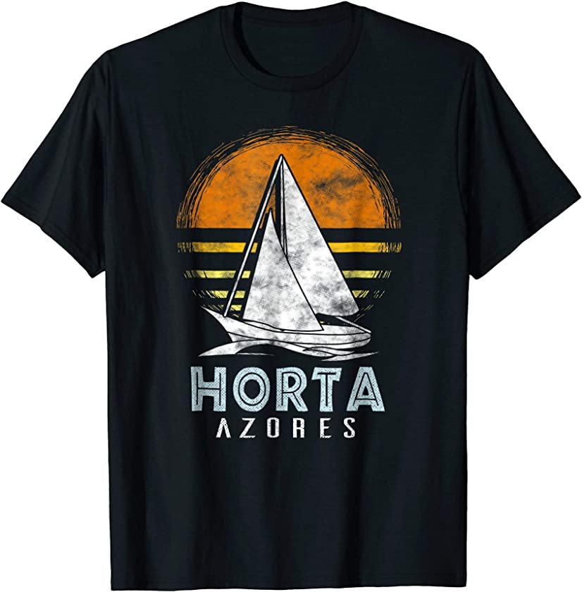 Vintage Nautical Boat Shirt – Horta Azores Yacht Club Gift