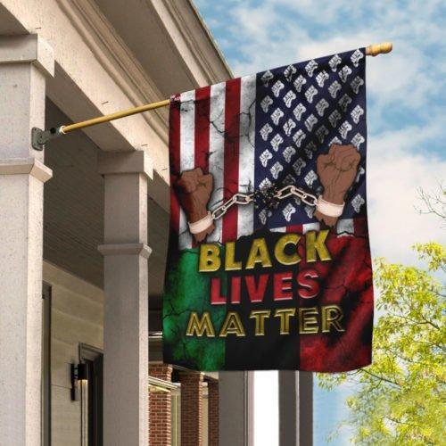 Juneteenth Black Lives Matter African American Flag Decor Decorative Seasonal Garden Flag, House Flag, Outdoor Flag Decor