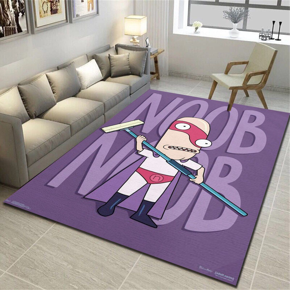 Rick And Morty Noob Noob Area Rugs, Living Room Carpet