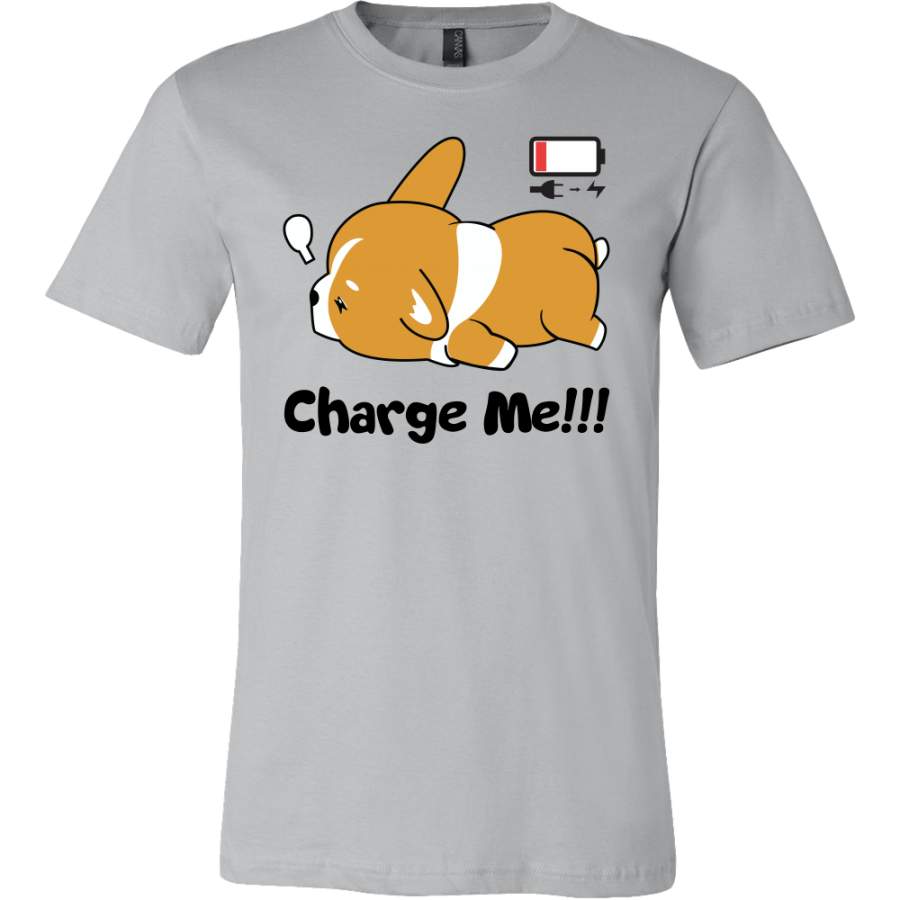 Pet – Immortal Unisex Corgi Cute Puppy Low Battery Funny – Men Short Sleeve T Shirt – TL00825SS