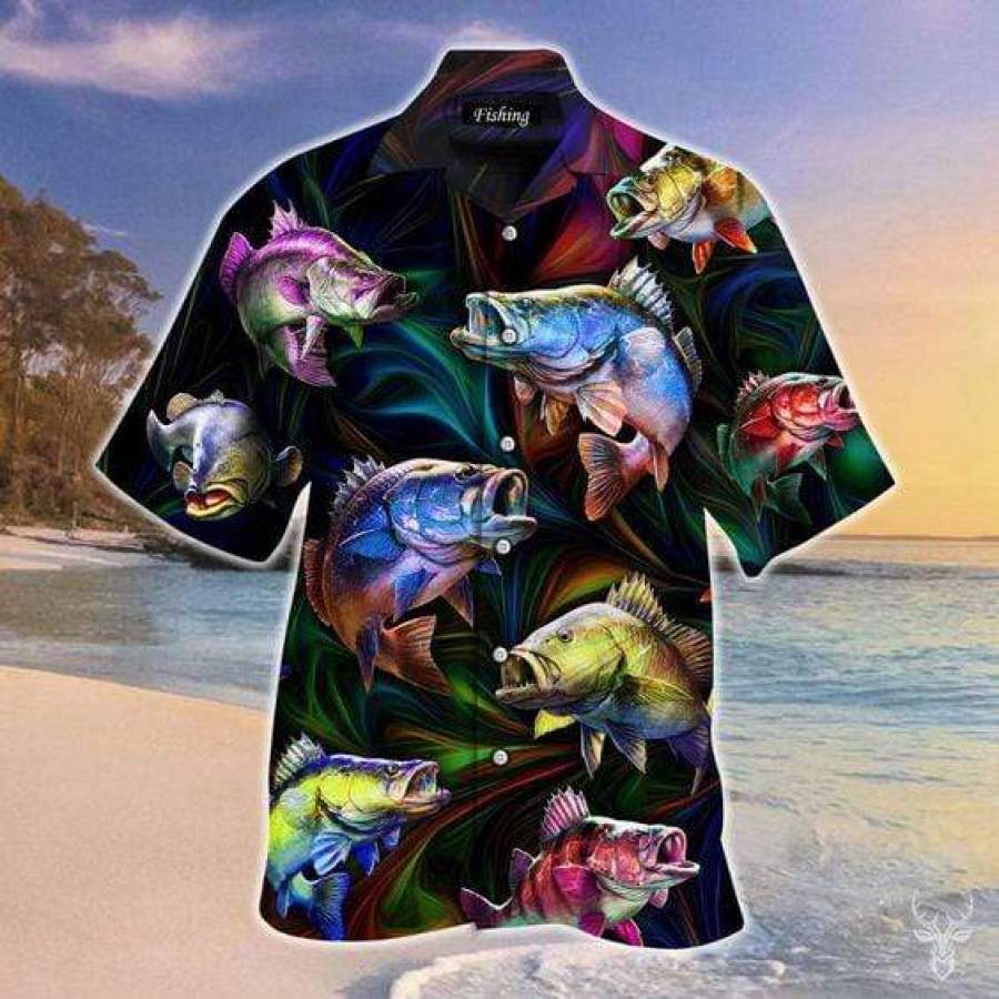 Hawaii Aloha Shirts Amazing Fishing Ha81148