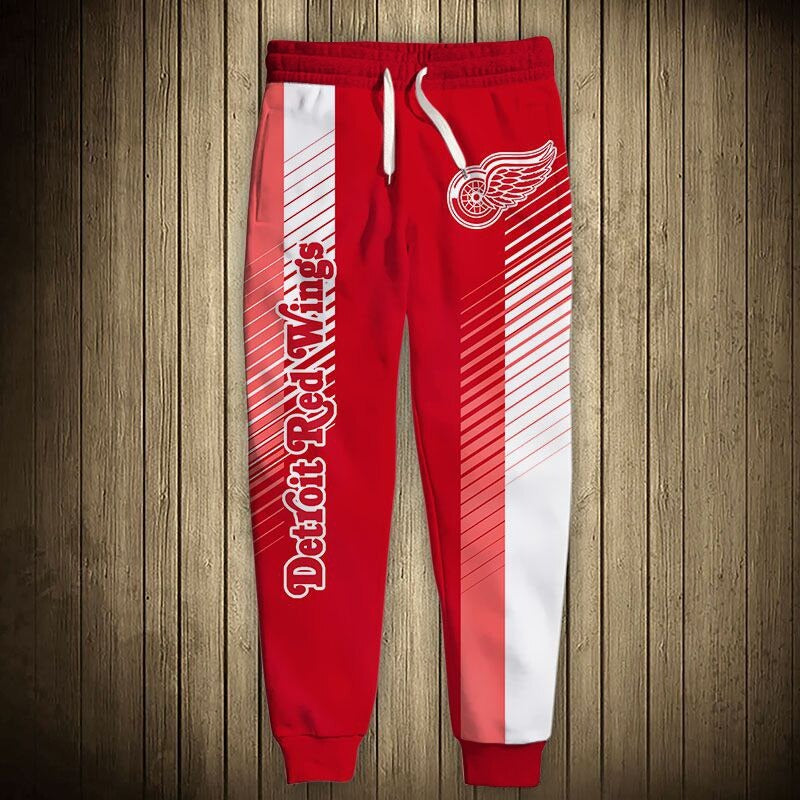 Detroit Red Wings Sweatpants 3D Print