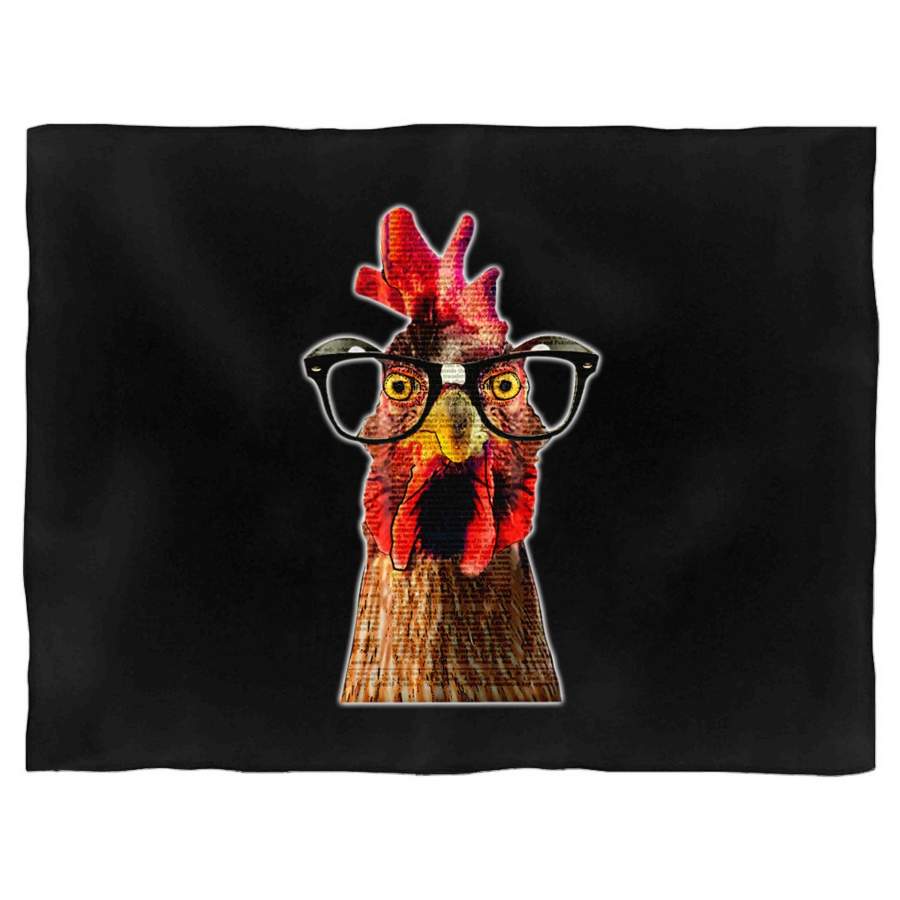 Vintage Chicken Dictionary Animal Steampunk Chicken Art Mother Hen Blanket