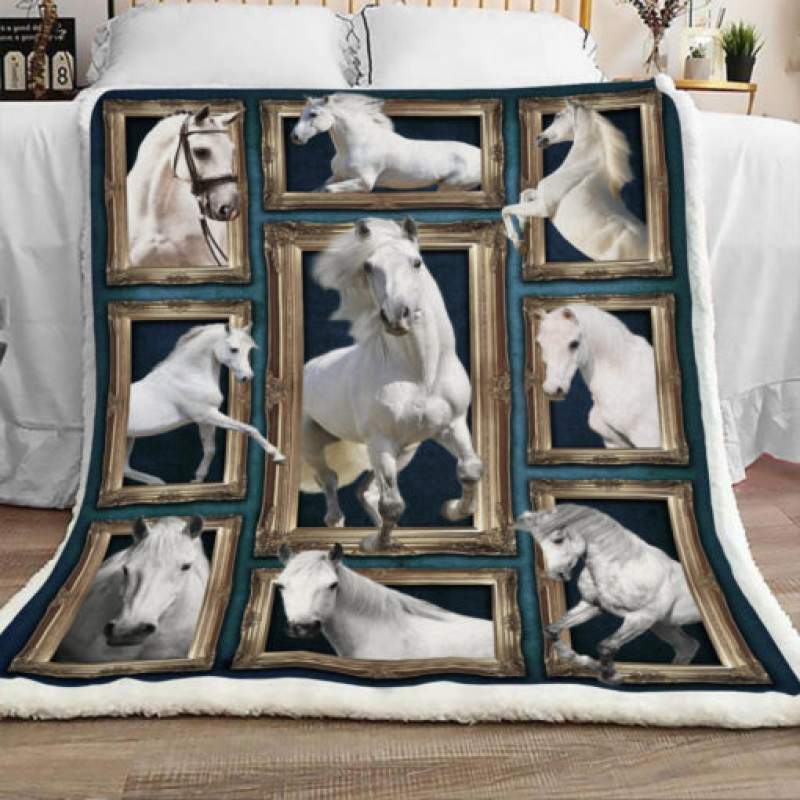 Horse Sherpa Blanket JR1301 69O49