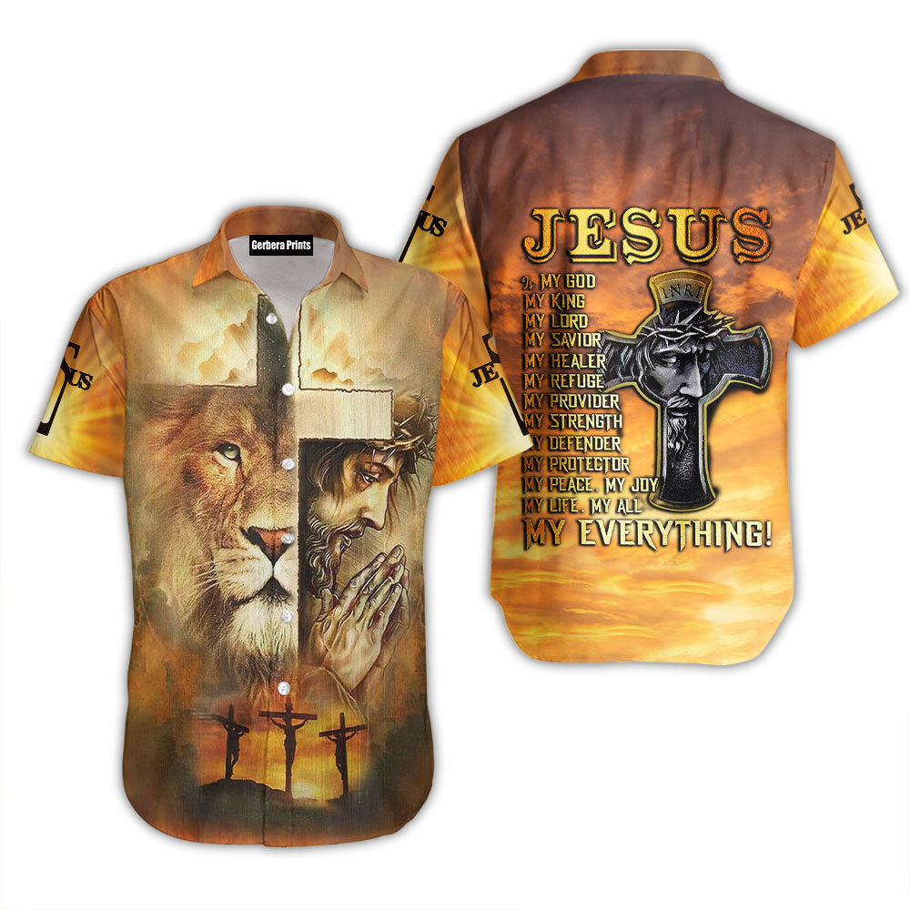 Jesus Is My God King Lord Aloha Hawaii Shirts For Men Women Ha95800