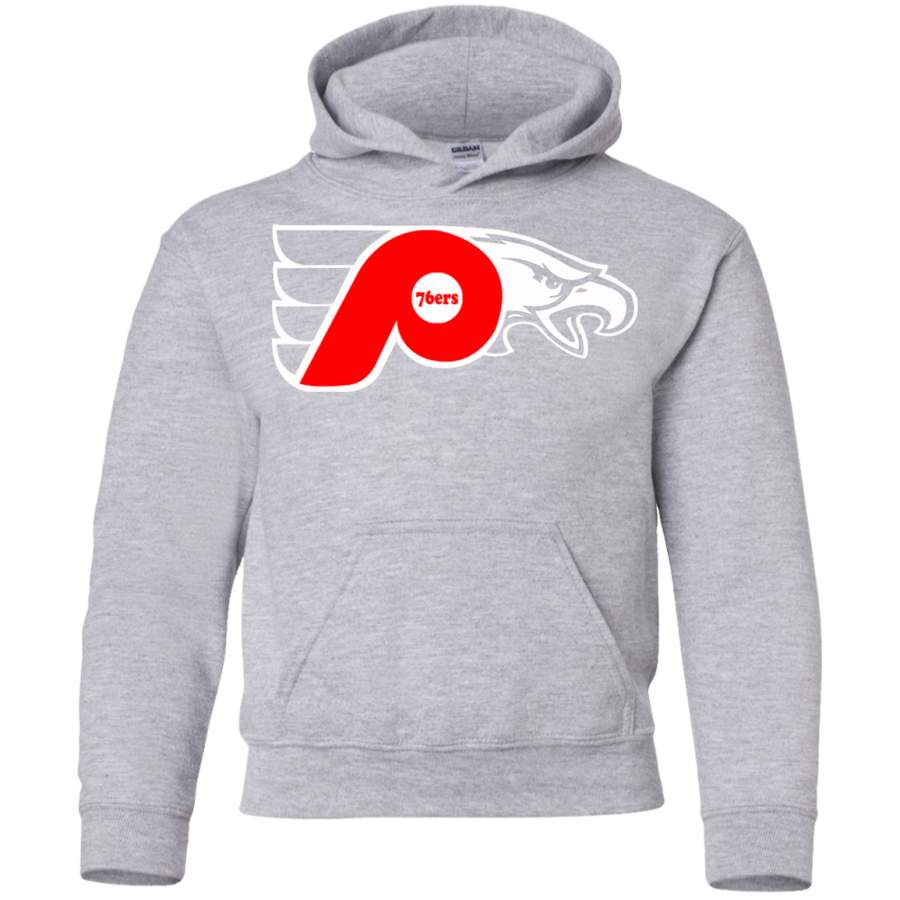 76ers Phillies Flyers Eagles Youth Pullover Hoodie T-Shirt