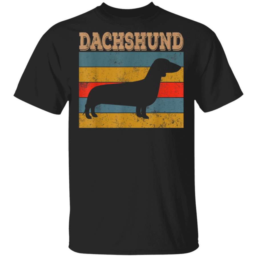 Vintage Style Retro Distressed Dachshund Dog Animal Gift TShirt