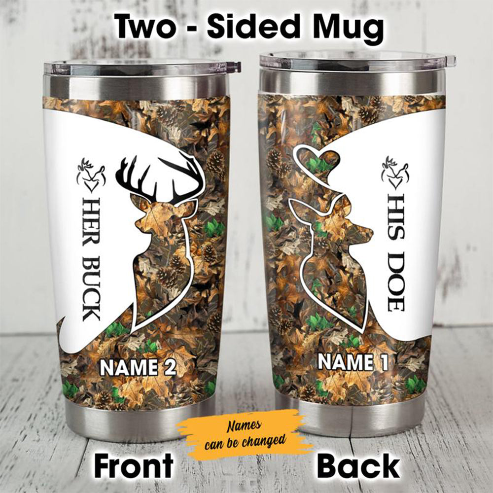 Personalized Hunting Couple I Choose You Steel Tumbler My313 87O34