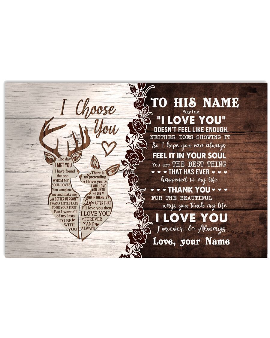 Thank You Personalized Name Canvas Lovely Gift For Lover Poster Wall Art Home Decor