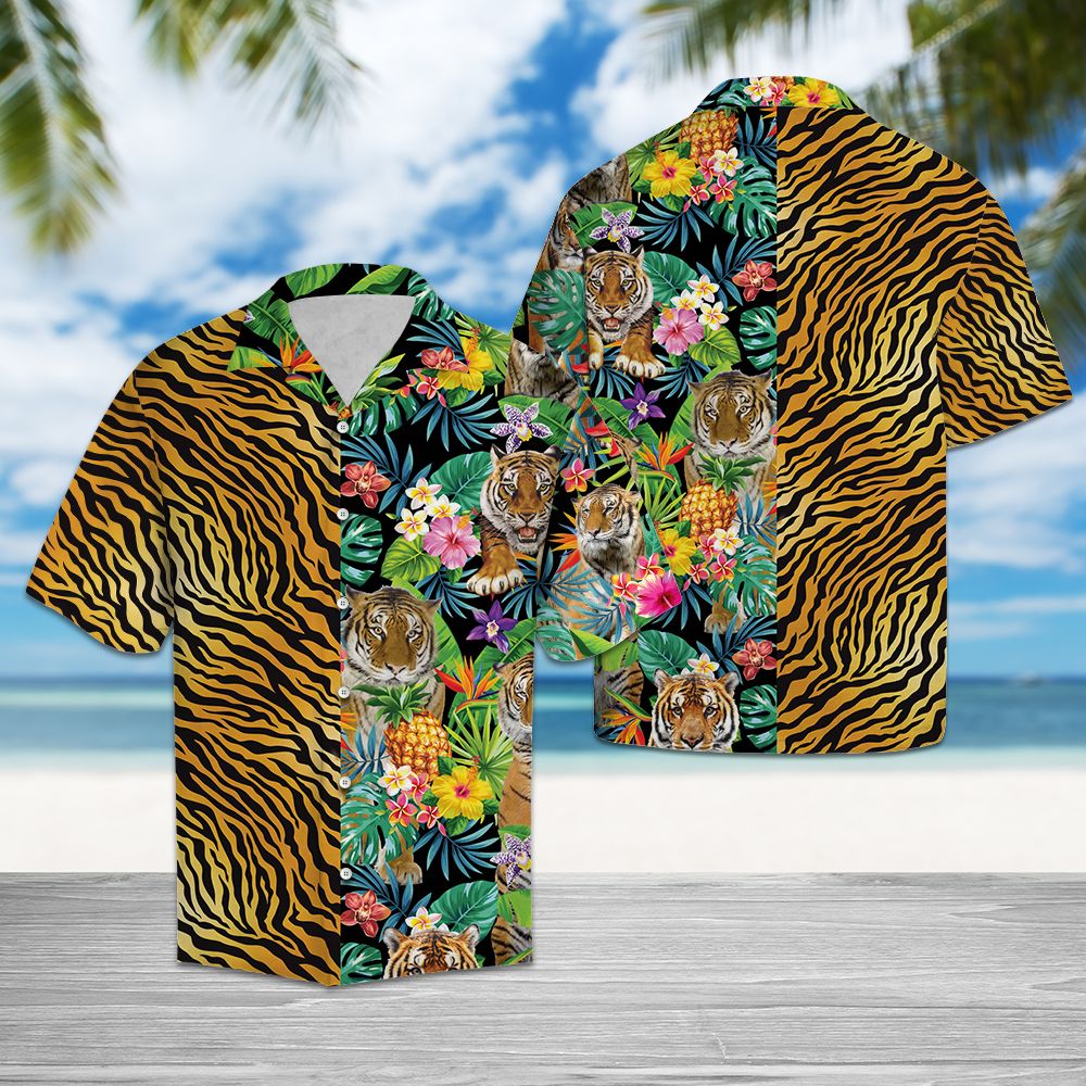 Tropical Tiger Hawaii Lover Hawaii Shirt For Men Women Ha4996