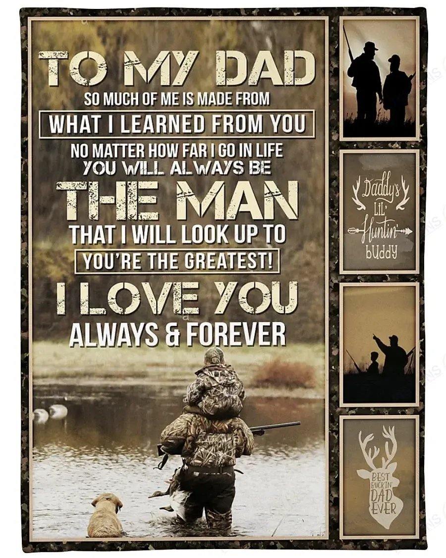 To My Dad So Much Of Me Is Made From What I Learned From You – Best Gift Idea For Father’S Day, Gift For Home Decor, Gift For Family – Horizontal Canvas Matte Canvas Wall Art