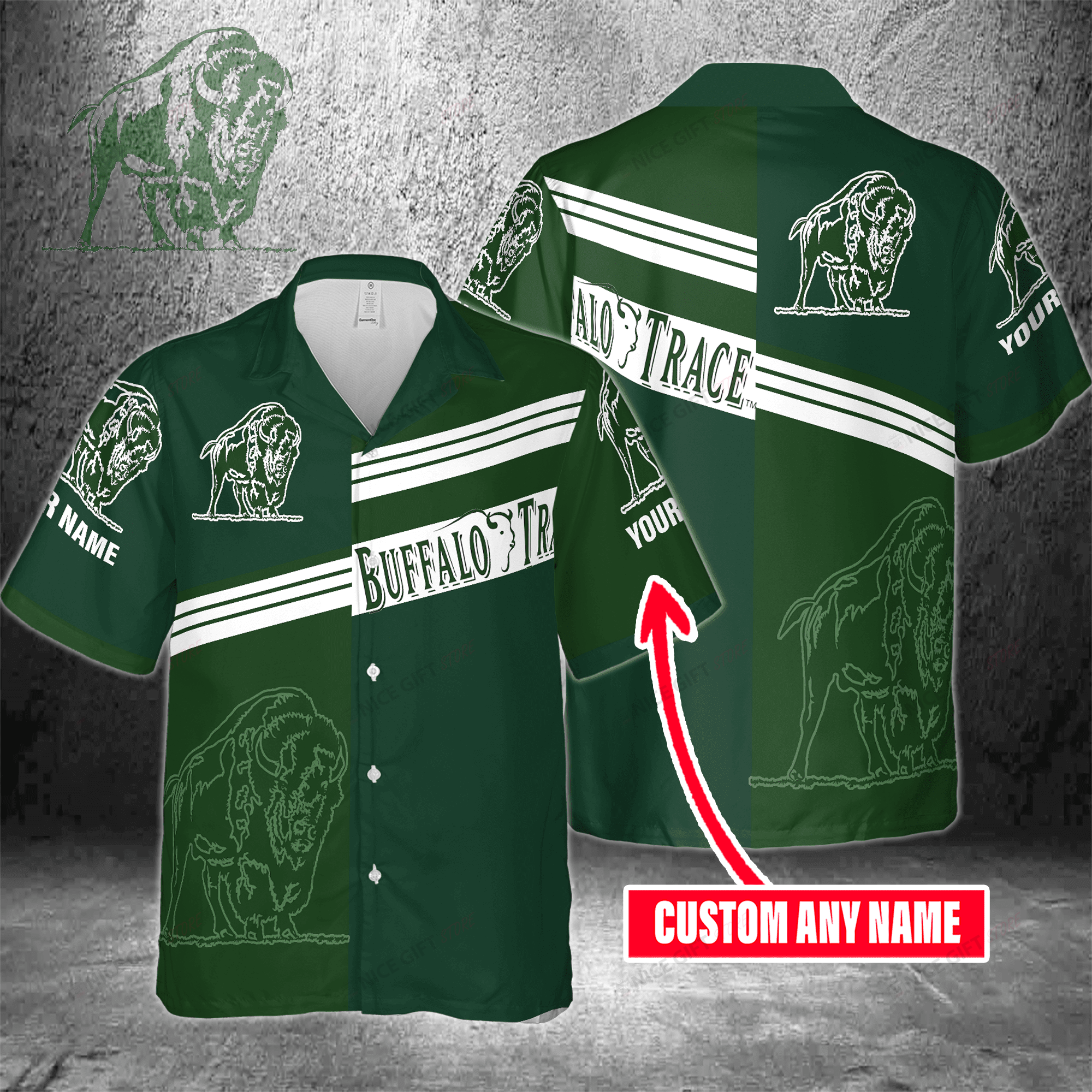Buffalo Trace Custom Name Hawaiian Shirt 3Hs-N4K8