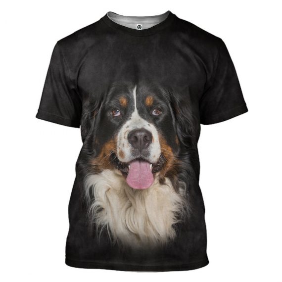 3D Bernese Mountain Dog All Over Print Unisex Tshirt For Dog Lovers