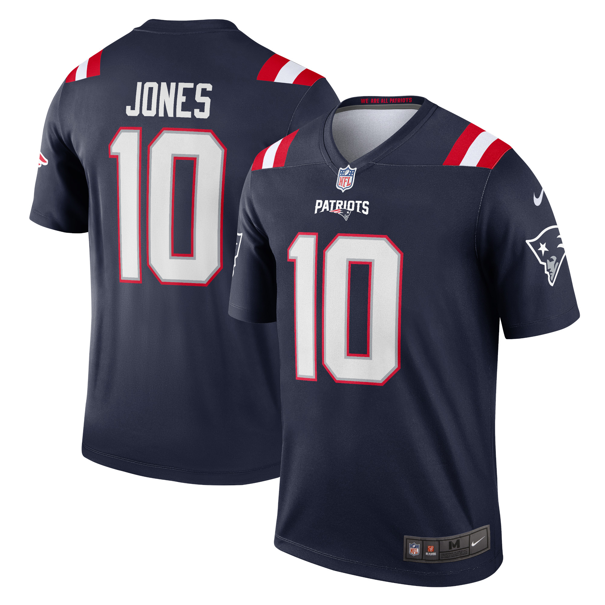 Men’s New England Patriots Mac Jones Navy Legend Jersey