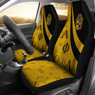 Alpha Phi Alpha Car Seat Cover – Fraternity Greek Alphabet Symbols Car Seat Cover