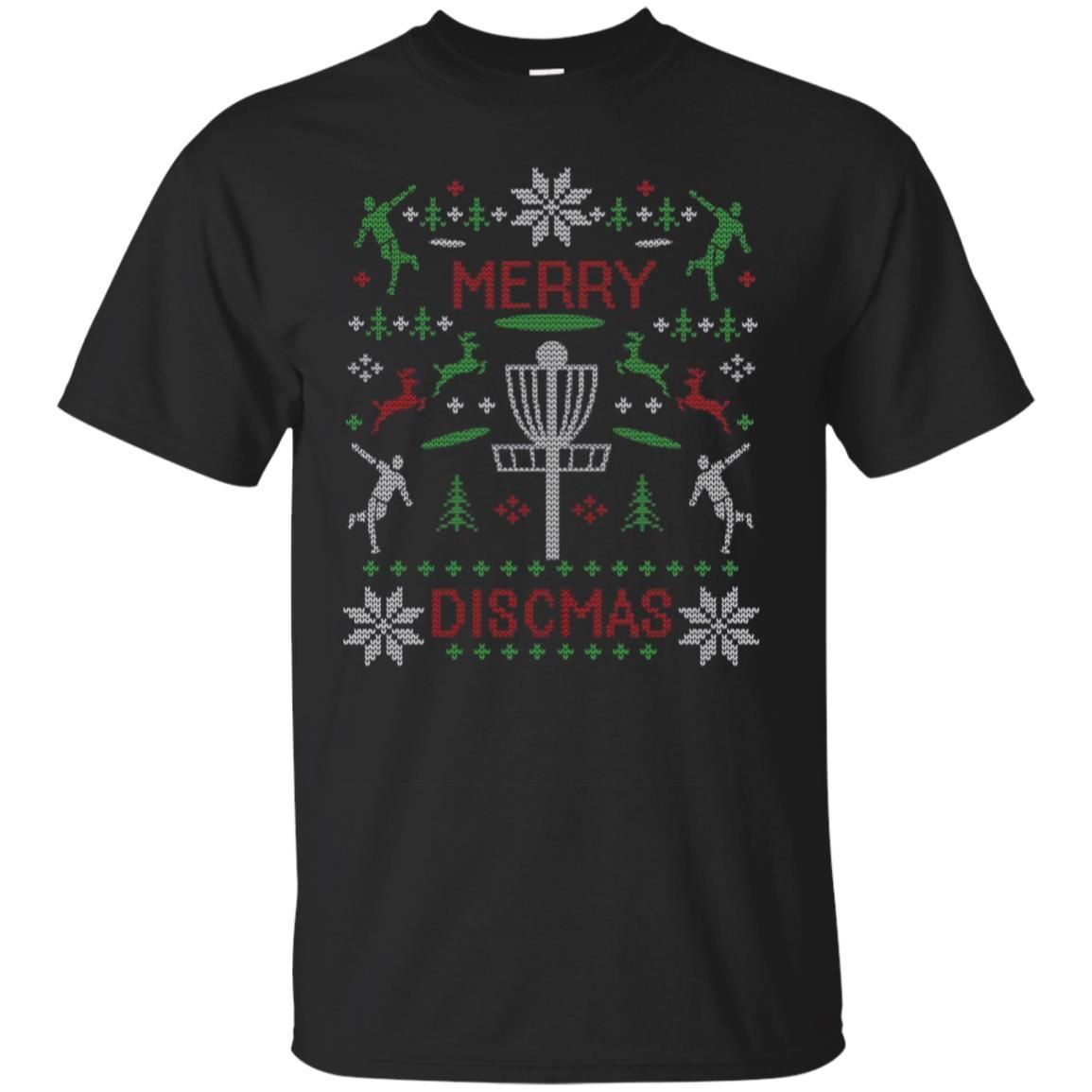 Buy Merry Discmas Disc Golf Ugly Christmas Sweater T-Shirt