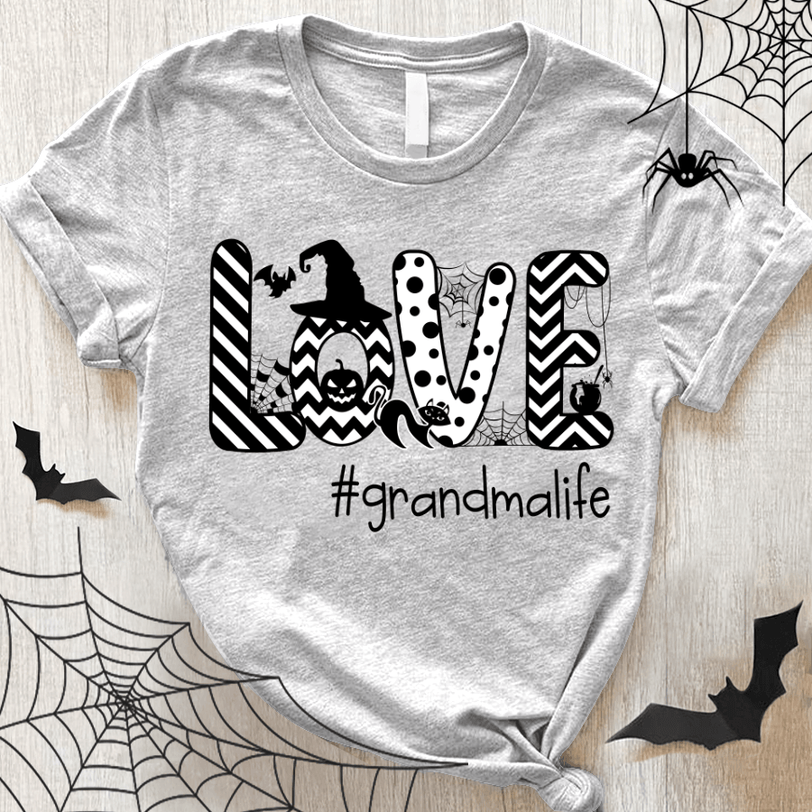 Halloween Love Grandma Life Art Shirt