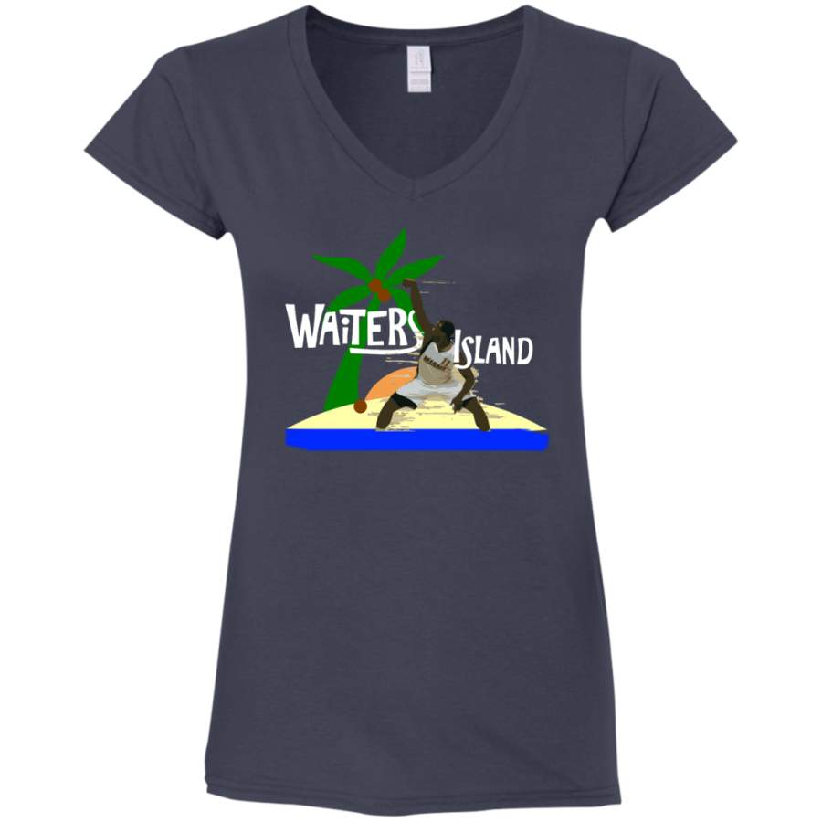 AGR Dion Waiters Island V-Neck, Triblend Women’s T-Shirt