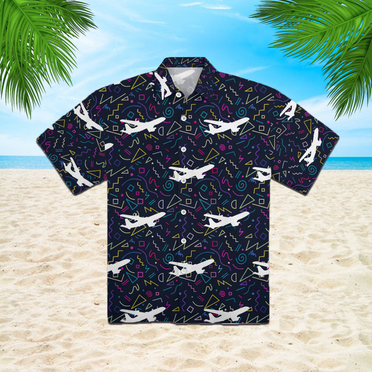 Oragontee Airplane Hawaii Shirt For Men Women Adult Ha2550