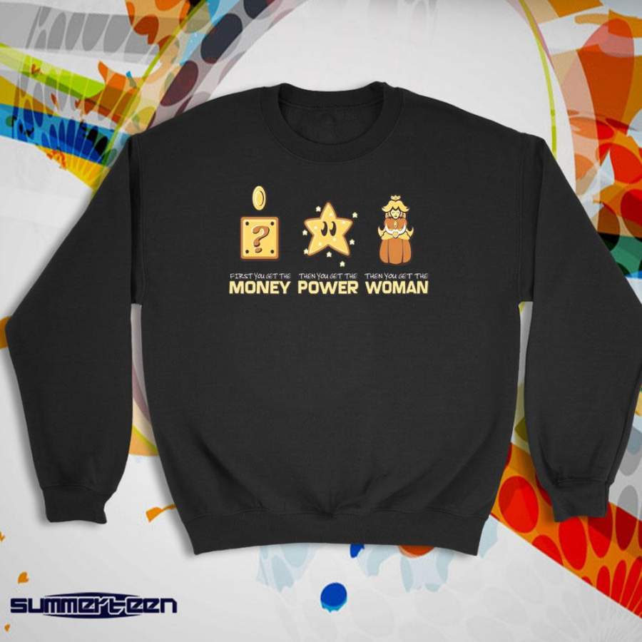 Super Mario Bros Money Power Woman Women’S Sweatshirt