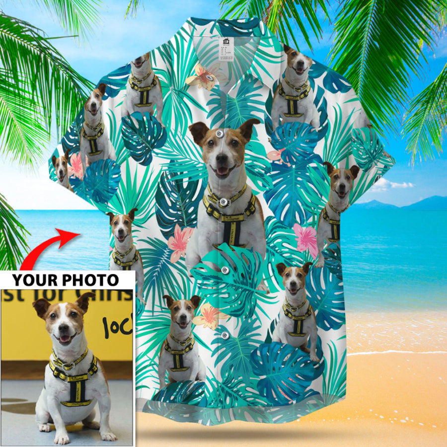 Personalized Photo Dog Hawaii Tropical Hawaii Shirt Hawaii Shirts For Men Ha23849