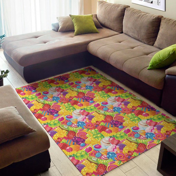 Candy And Jelly Pattern Print Area Rug