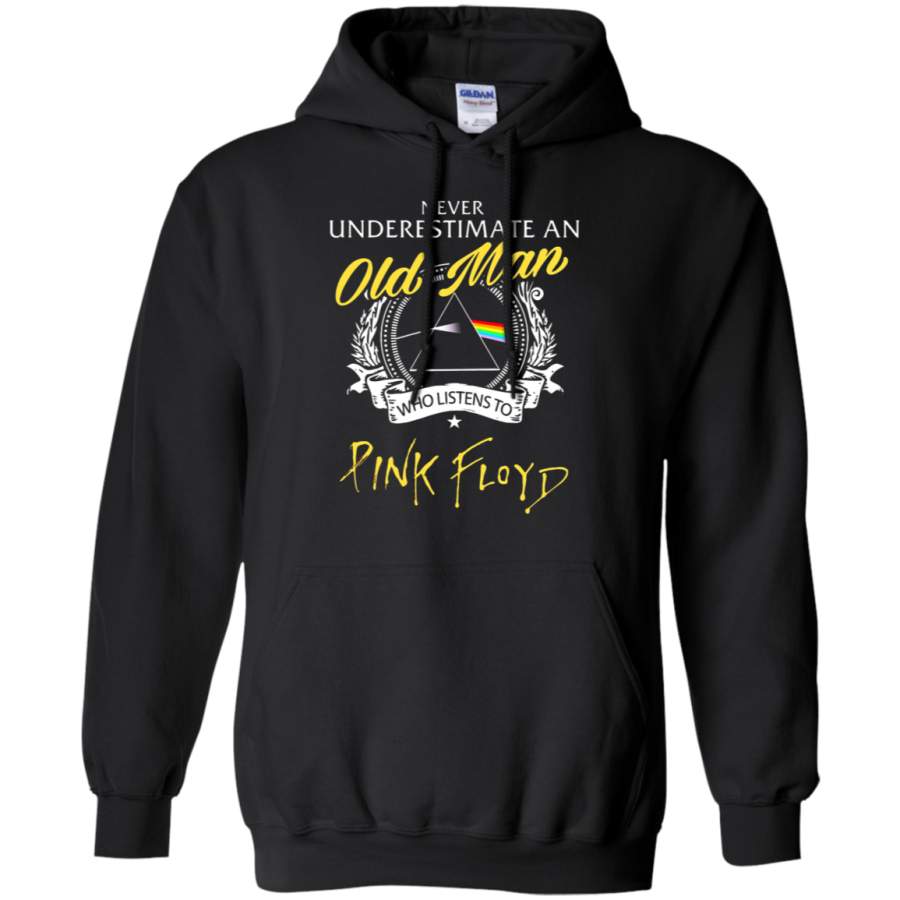 AGR Never Underestimate An Old Man Who Listen To Pink Floyd Hoodie