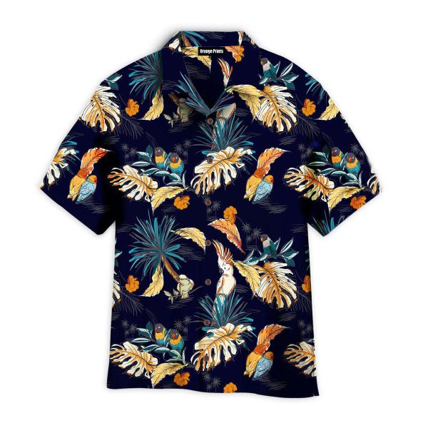 Tropical With Exotic Parrot Birds Hawaii Shirt For Men Women Ha68541