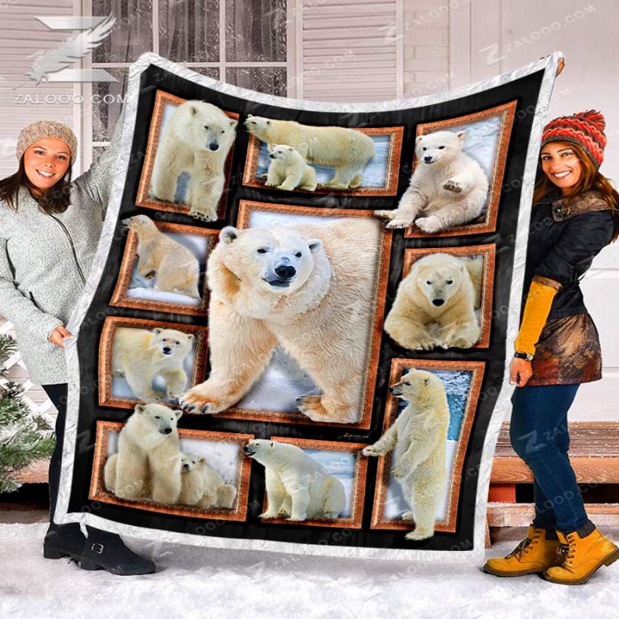 Zalooo – Polar Bear Blanket – Cute Polar Bears