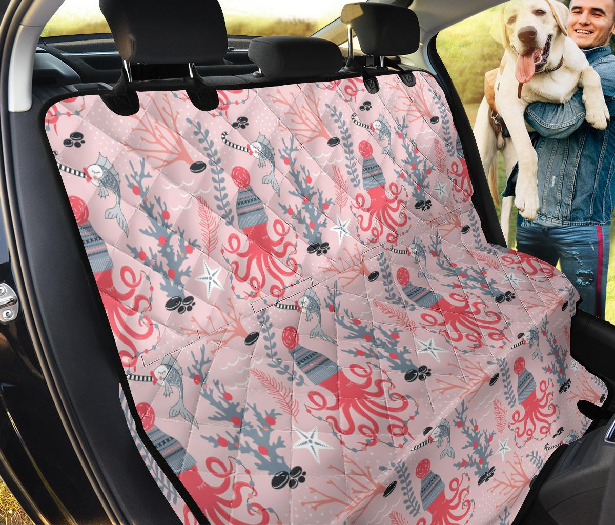 Octopus Winter Hat Garland Fish Candy Seaweed Coral Starfish Dog Car Seat Covers