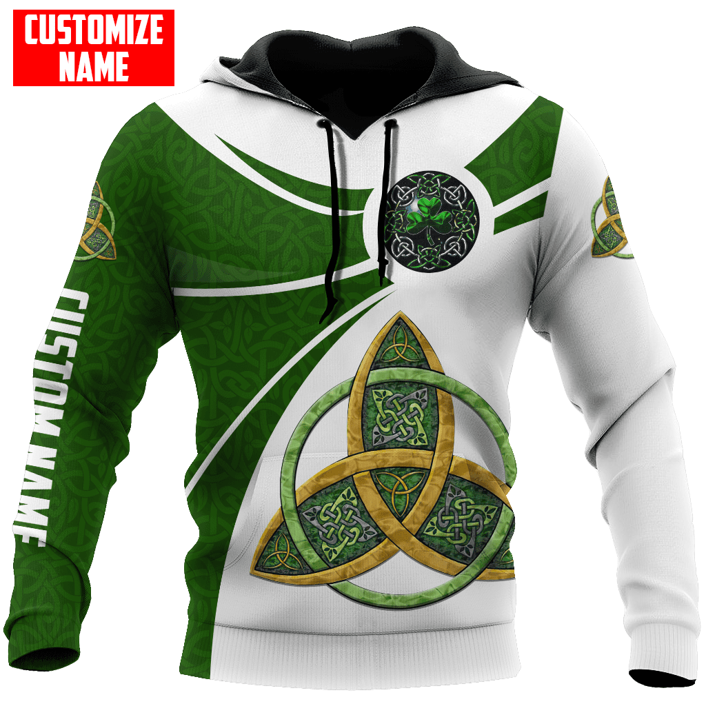 Customized Name Irish Celtic Trinity Knot Shirts, Personalized Shirt For St Patrick’S Day