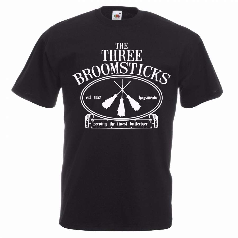 The Three Broomsticks Men’S Short Sleeve T-Shirt Hogsmeade Village Madam Rosmerta