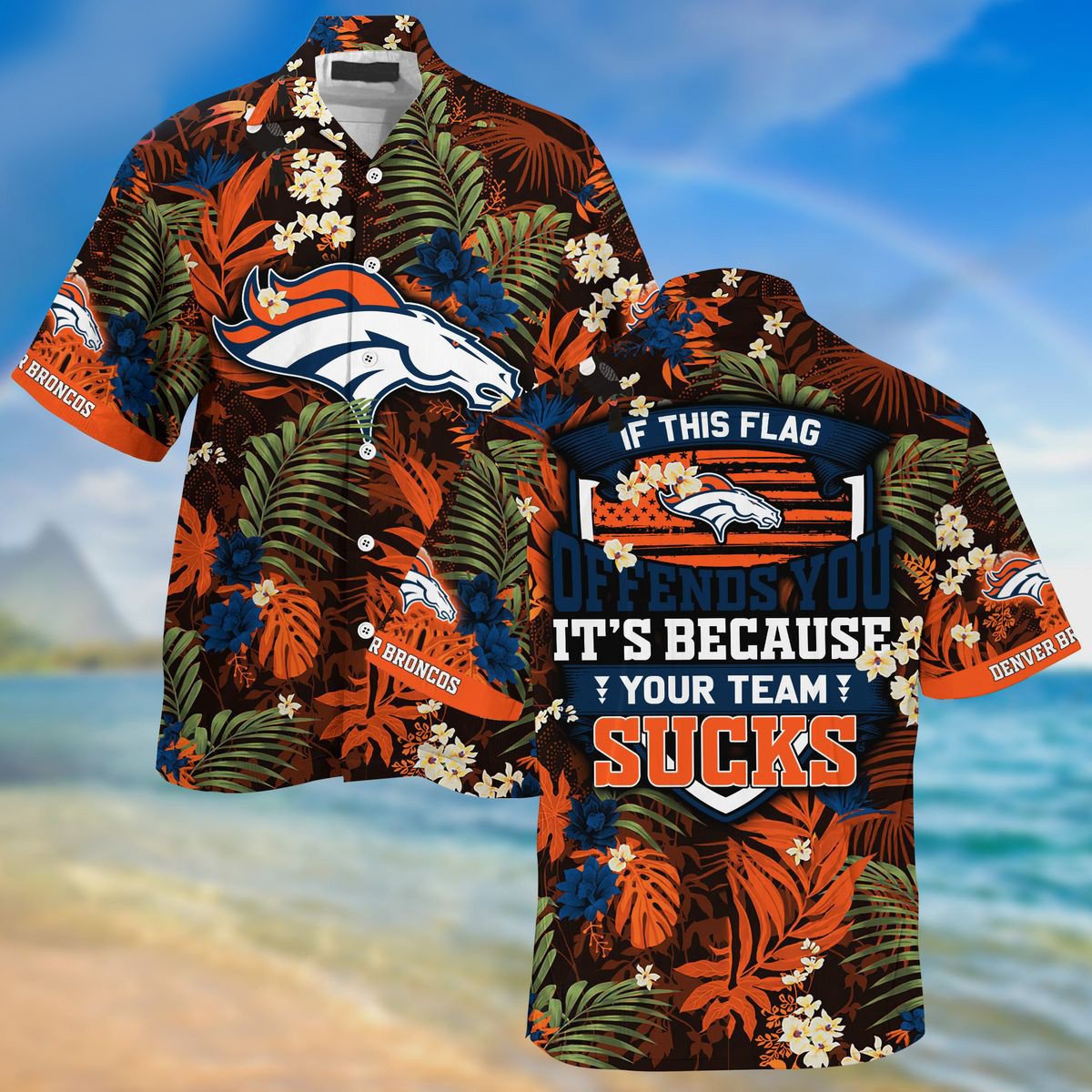 Denver Broncos Summer Hawaii Shirt 15 Ha2999