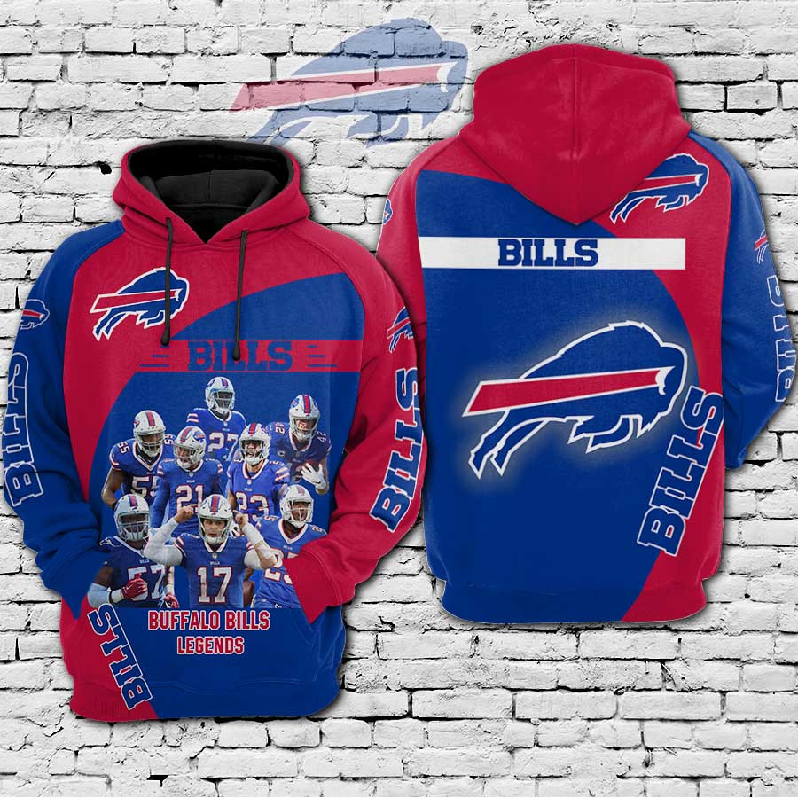 Buffalo Bills Legends 73 Unisex 3D Hoodie Gift For Fans