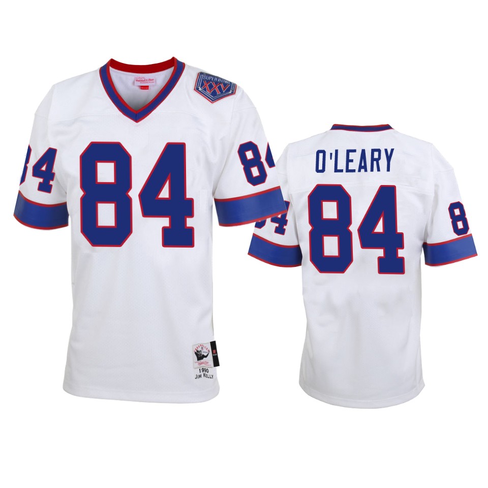 Buffalo Bills Nick Oleary White Vintage Replica Jersey – Men