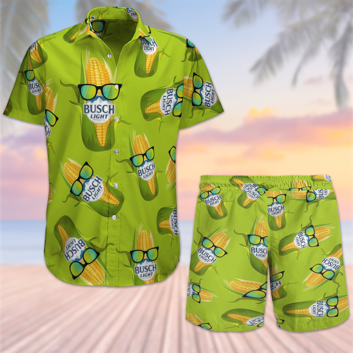 Bsh Light Corn Hawaii Shirt Beach Short Ha99138