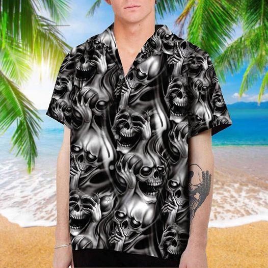 Skull Hawaii Shirt Ha26842